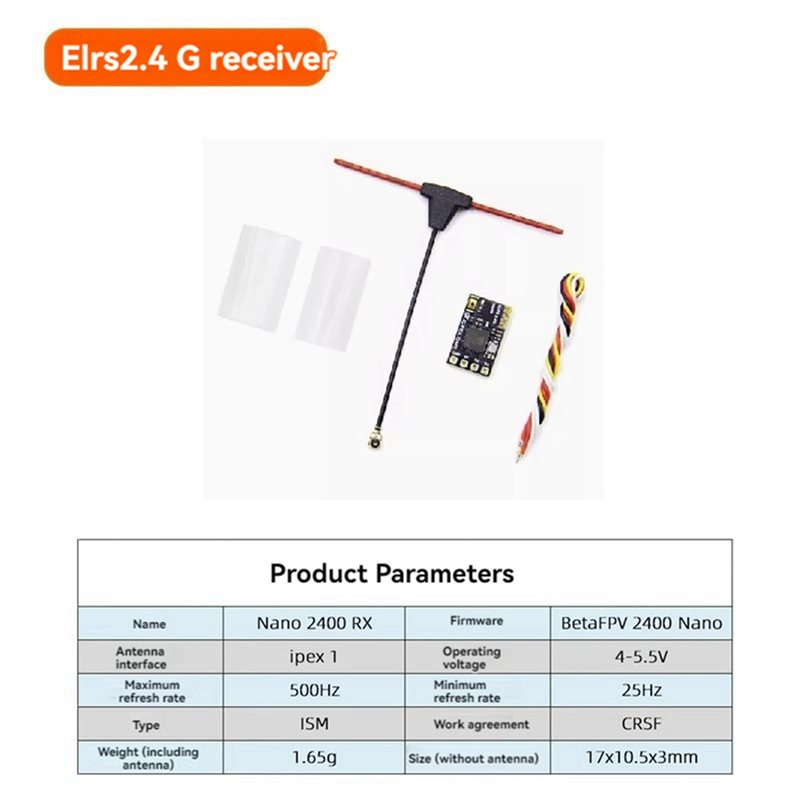 Antenna 2.4Ghz - Receptor ABXE-5X ELRS 2.4Ghz NANO Expresslrs