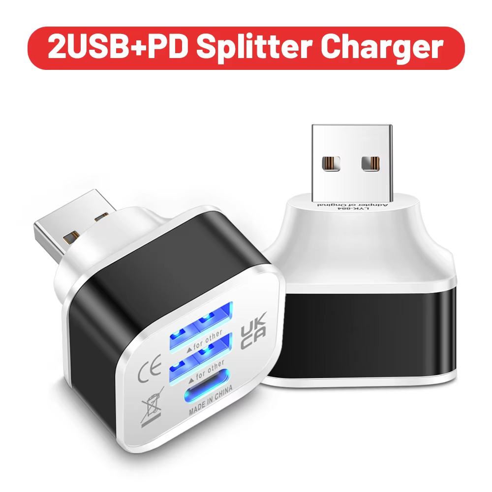Ipex Connector - Hub USB Expansor de Carregador 2.0