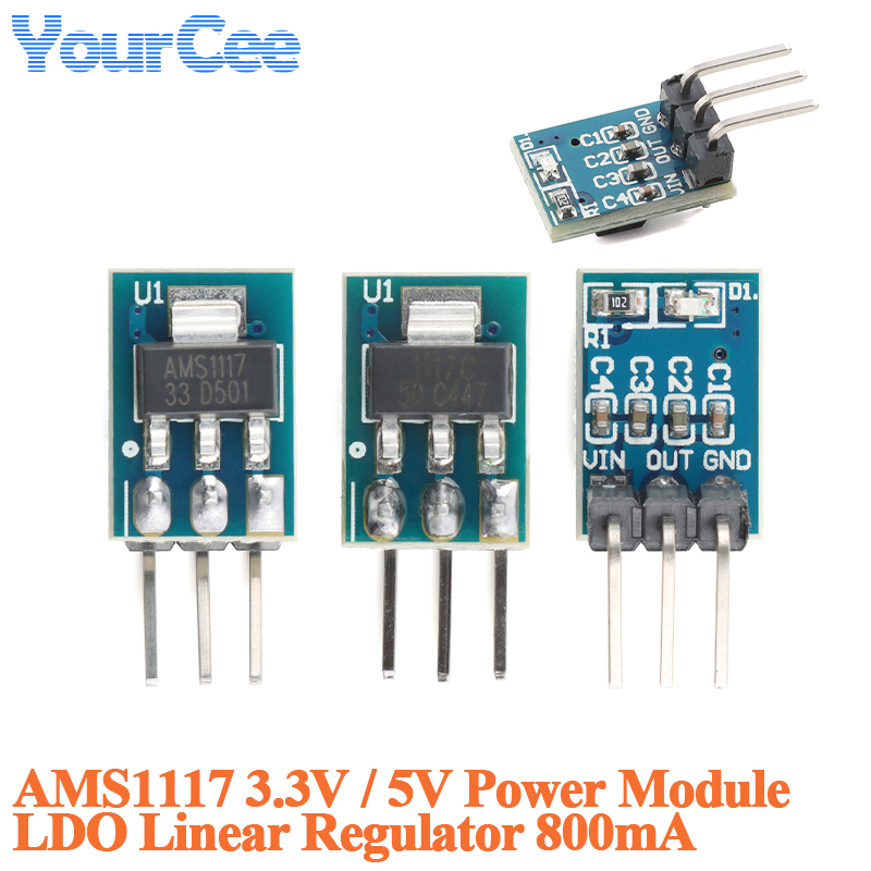 Ams1117 Module - 20pcs/1pc AMS1117 3.3V 5V Módulo de