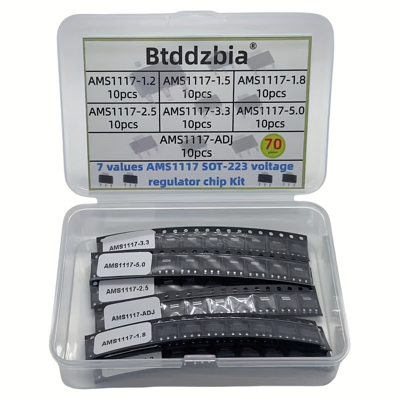 Ams1117 Module - 70pcs kit regulador de tensão AMS1117