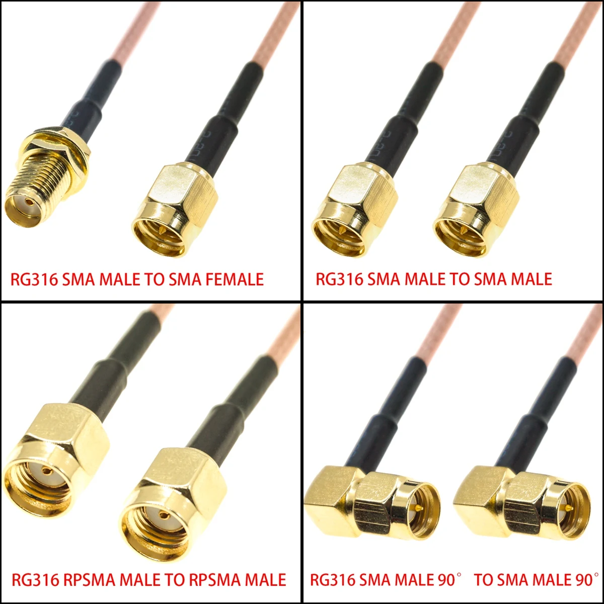 Ipex Connector - Rg316 sma macho fêmea para sma