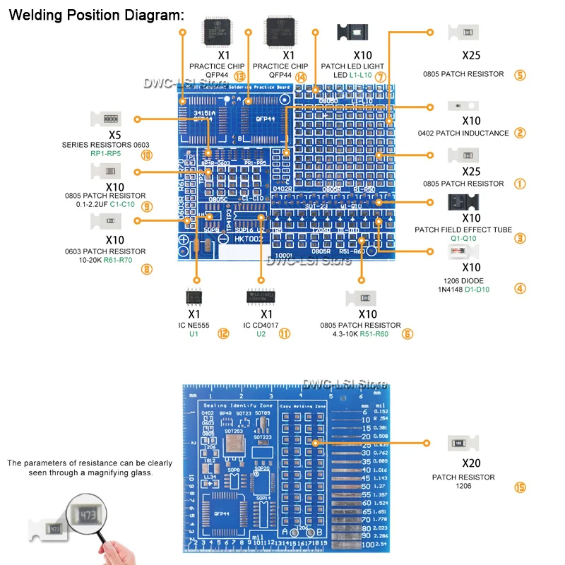 Componentes smd/smt placa de p - Breadboard 400 Point avaliação e preço