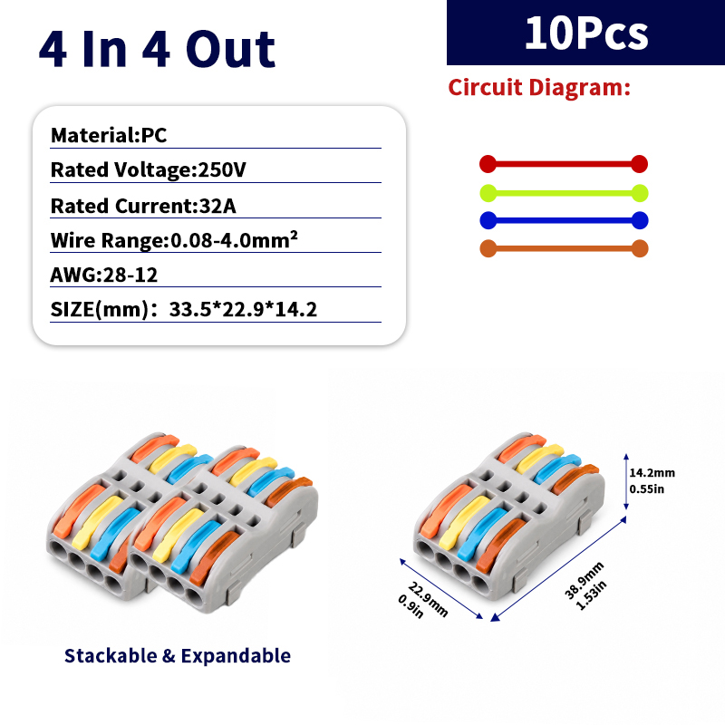 Kit de Conectores Elétricos: B - Screw Terminal Block avaliação e preço