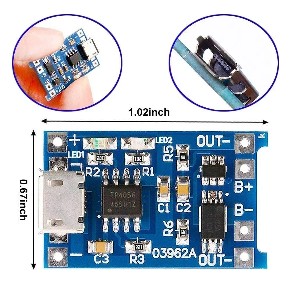 Módulo Carregador de Bateria d - Tp4056 Module avaliação e preço