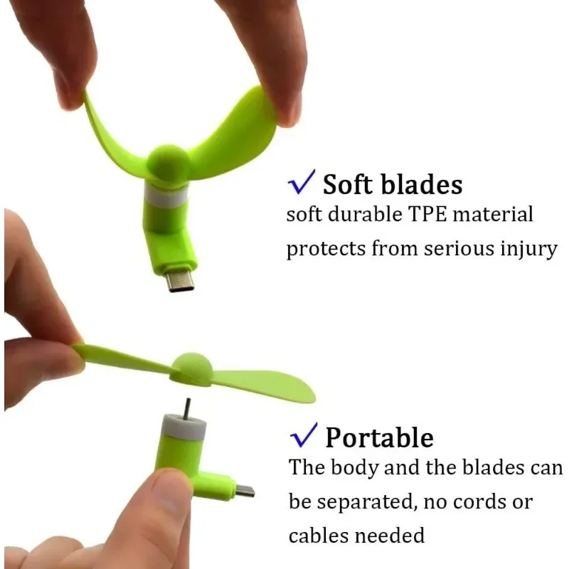 Mini ventilador portátil tipo  - Micro Usb Cable avaliação e preço