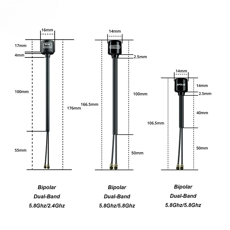 Antena Bipolar de Banda Dupla  - Antenna 2.4Ghz avaliação e preço
