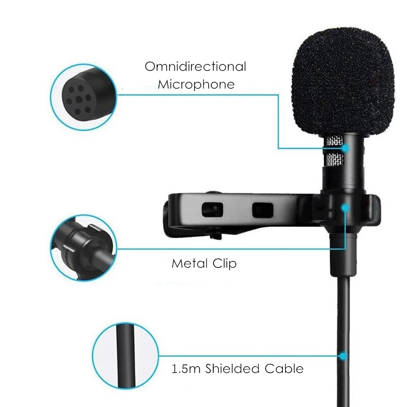 1.5m mini microfone de lapela  - Usb C Cable avaliação e preço